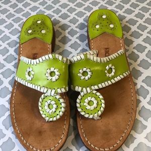 Jack Rogers women’s sandals green Sz 6M